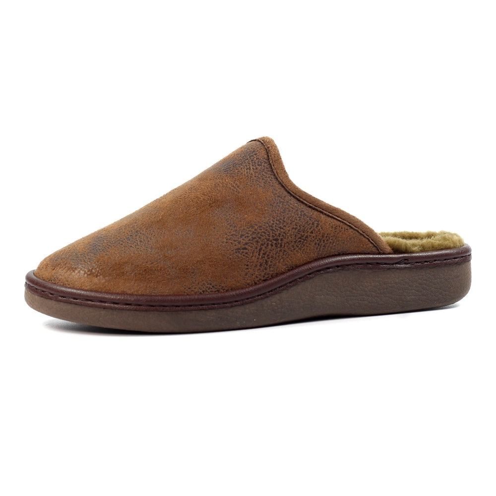 Lazy Dogz KMD100BR Mens Glen II Brown Slipper-elevate your sole