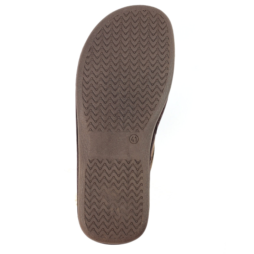 Lazy Dogz KMD100BR Mens Glen II Brown Slipper-elevate your sole