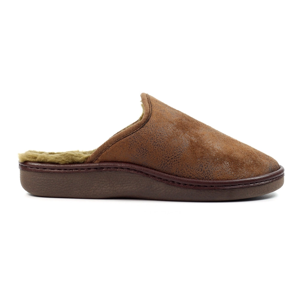 Lazy Dogz KMD100BR Mens Glen II Brown Slipper-elevate your sole