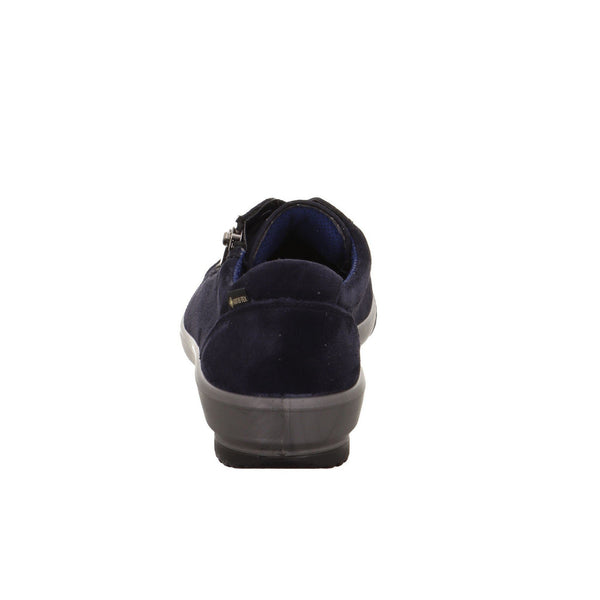 Legero 2-000219-8010 Tanaro 5.0 Ocean Navy Waterproof Suede Zip & Lace Shoes-elevate your sole