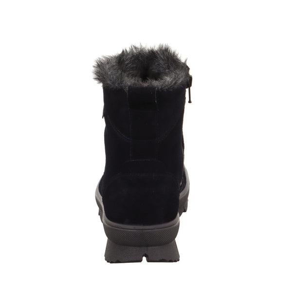Legero 2-000530-8000 Novara Ocean Navy Waterproof Suede Zip & Lace Ankle Boots-elevate your sole