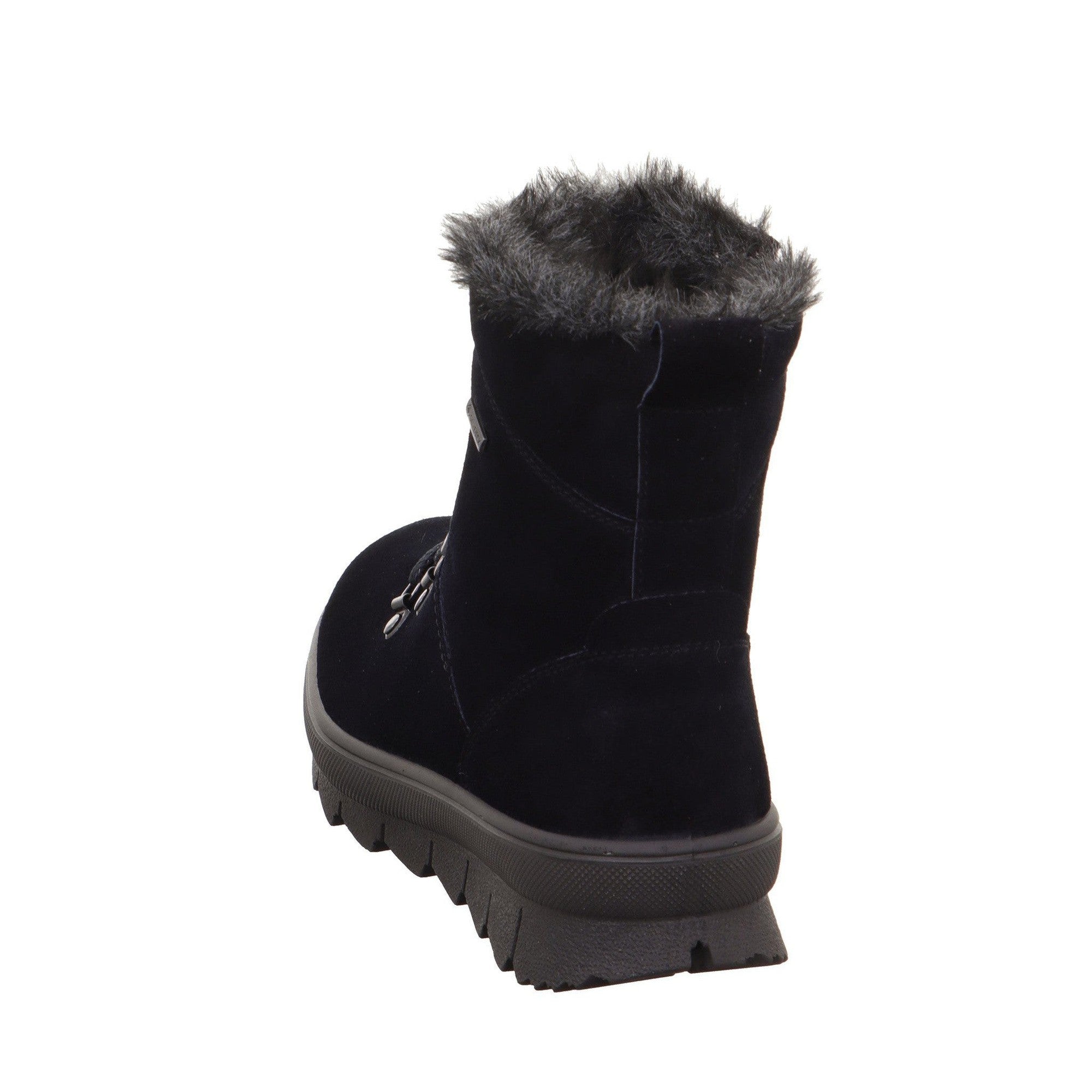 Legero 2-000530-8000 Novara Ocean Navy Waterproof Suede Zip & Lace Ankle Boots-elevate your sole