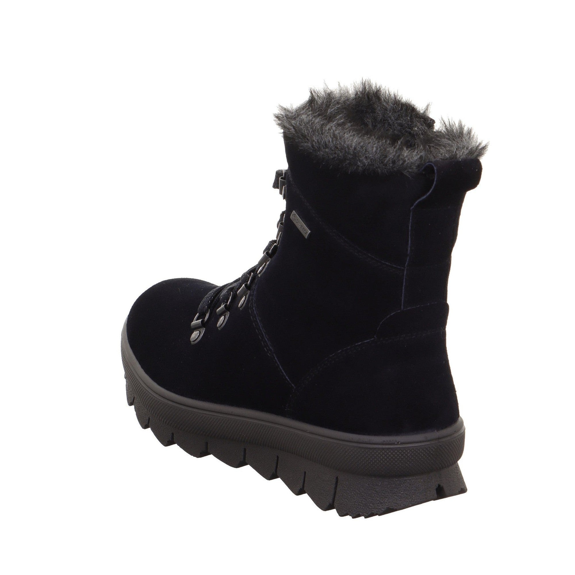 Legero 2-000530-8000 Novara Ocean Navy Waterproof Suede Zip & Lace Ankle Boots-elevate your sole