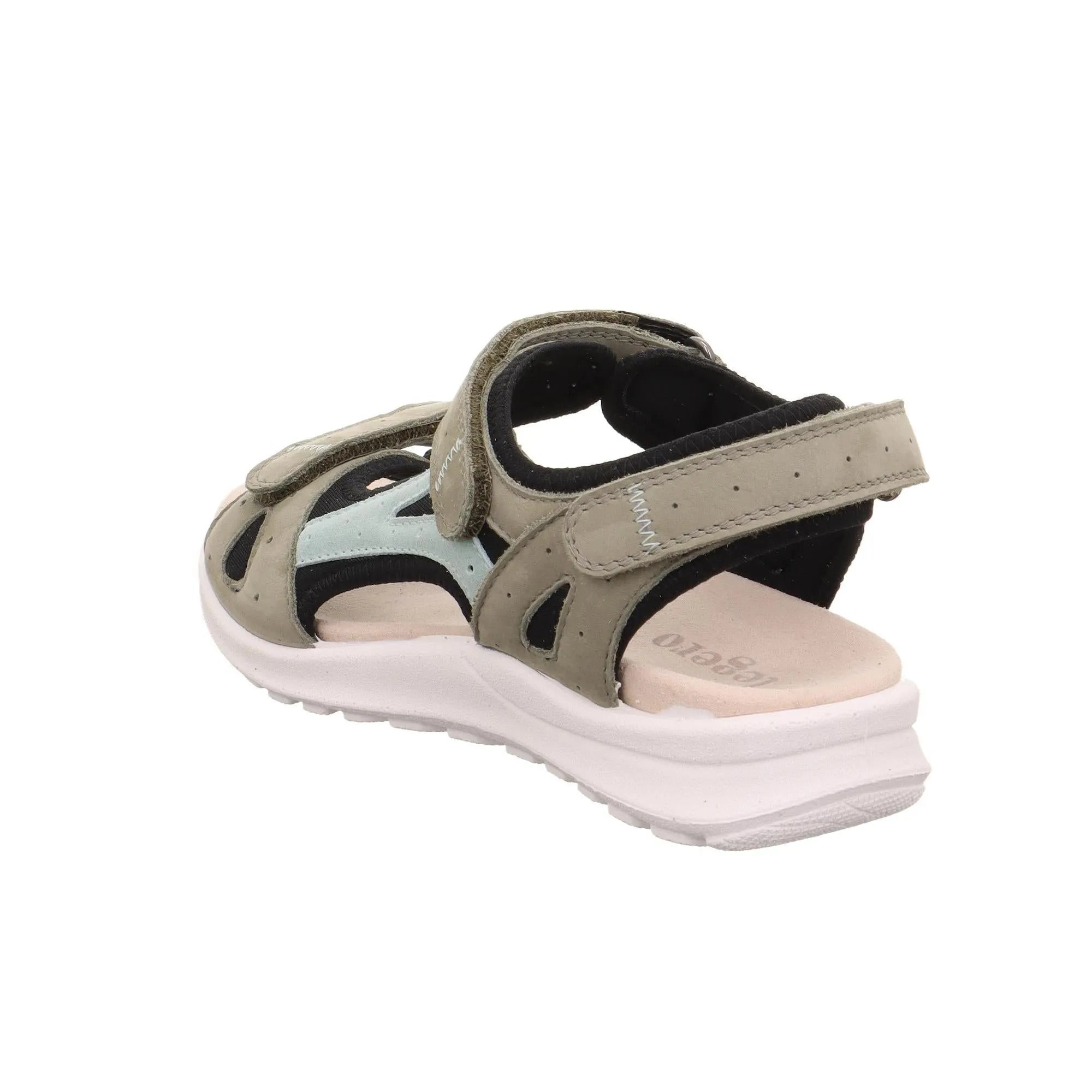 Legero Pino women's multi leather sandals with velcro straps, cushioned sole, and sporty open design.