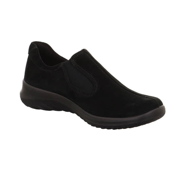 Legero 2-009568-0000 Softboot Black Waterproof Suede Slip On Loafers-elevate your sole