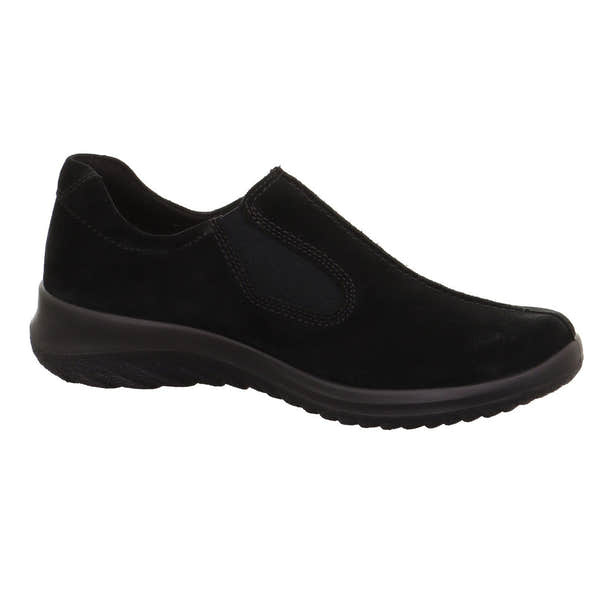 Legero 2-009568-0000 Softboot Black Waterproof Suede Slip On Loafers-elevate your sole