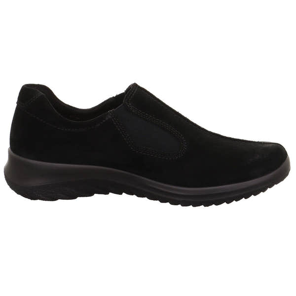 Legero 2-009568-0000 Softboot Black Waterproof Suede Slip On Loafers-elevate your sole