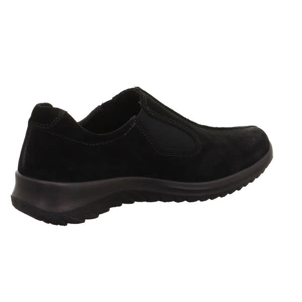 Legero 2-009568-0000 Softboot Black Waterproof Suede Slip On Loafers-elevate your sole