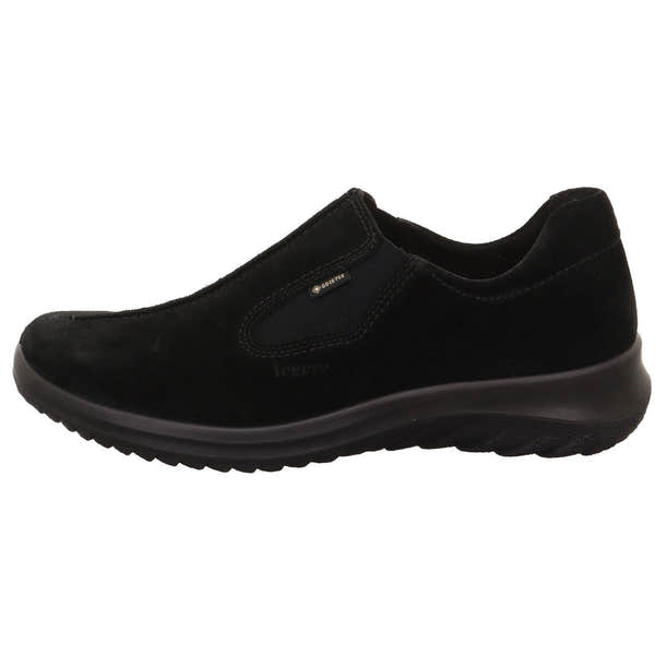 Legero 2-009568-0000 Softboot Black Waterproof Suede Slip On Loafers-elevate your sole
