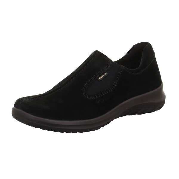 Legero 2-009568-0000 Softboot Black Waterproof Suede Slip On Loafers-elevate your sole