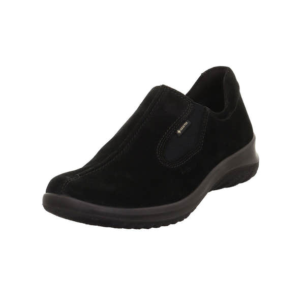 Legero 2-009568-0000 Softboot Black Waterproof Suede Slip On Loafers-elevate your sole