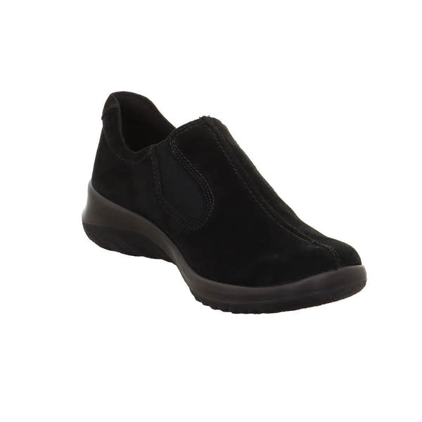 Legero 2-009568-0000 Softboot Black Waterproof Suede Slip On Loafers-elevate your sole
