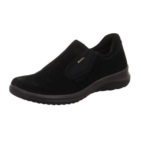 Legero 2-009568-0000 Softboot Black Waterproof Suede Slip On Loafers-elevate your sole