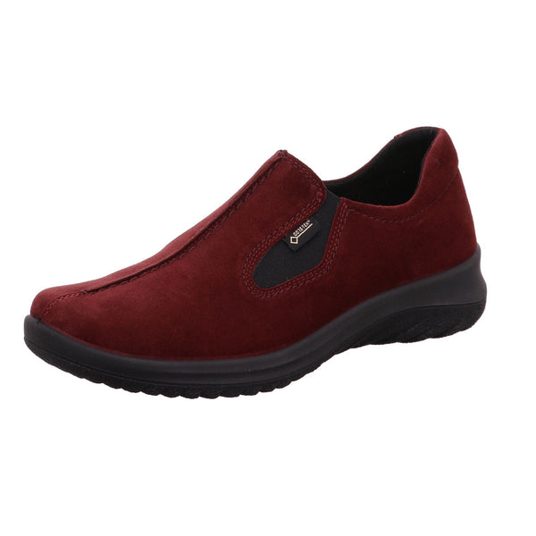 Legero 2-009568-5910 Softboot Red Waterproof Suede Slip On Loafers-elevate your sole