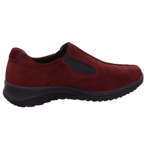 Legero 2-009568-5910 Softboot Red Waterproof Suede Slip On Loafers-elevate your sole
