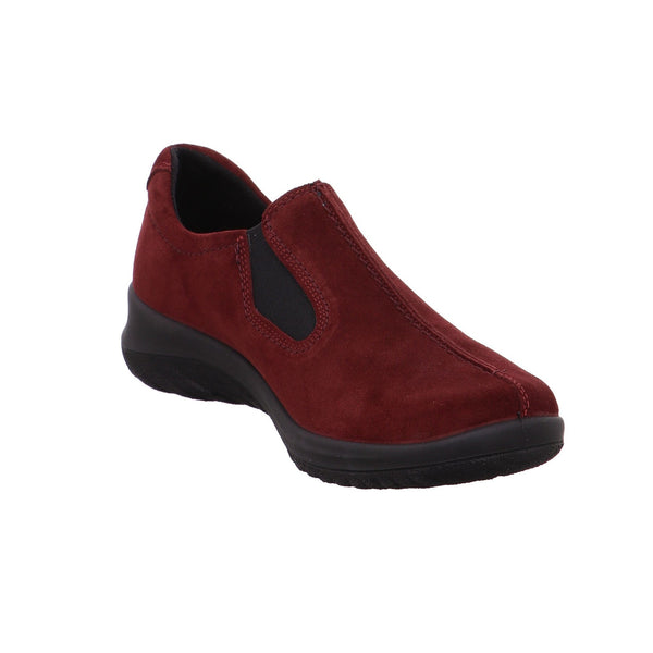 Legero 2-009568-5910 Softboot Red Waterproof Suede Slip On Loafers-elevate your sole