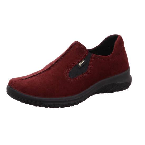 Legero 2-009568-5910 Softboot Red Waterproof Suede Slip On Loafers-elevate your sole