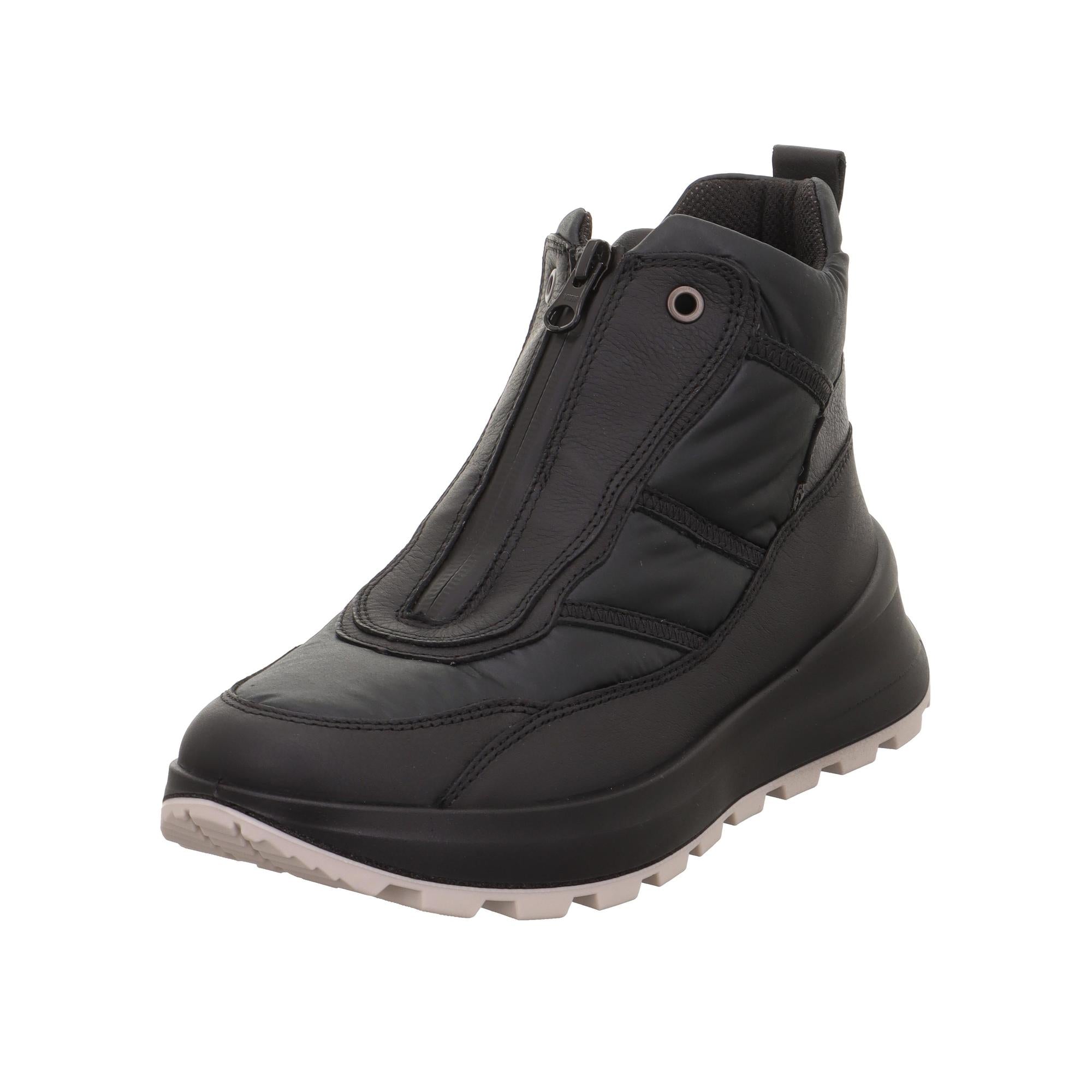 Legero T4 Run 2-000410-0100 women's black waterproof ankle boots with front zip and neo-tech upper.