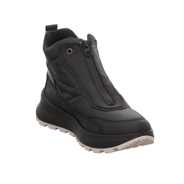 Legero T4 Run 2-000410-0100 women's black waterproof neoprene ankle boots with front zip.