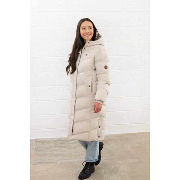 Lighthouse Savannah Irish Cream Ladies Puffer Coat-elevate your sole
