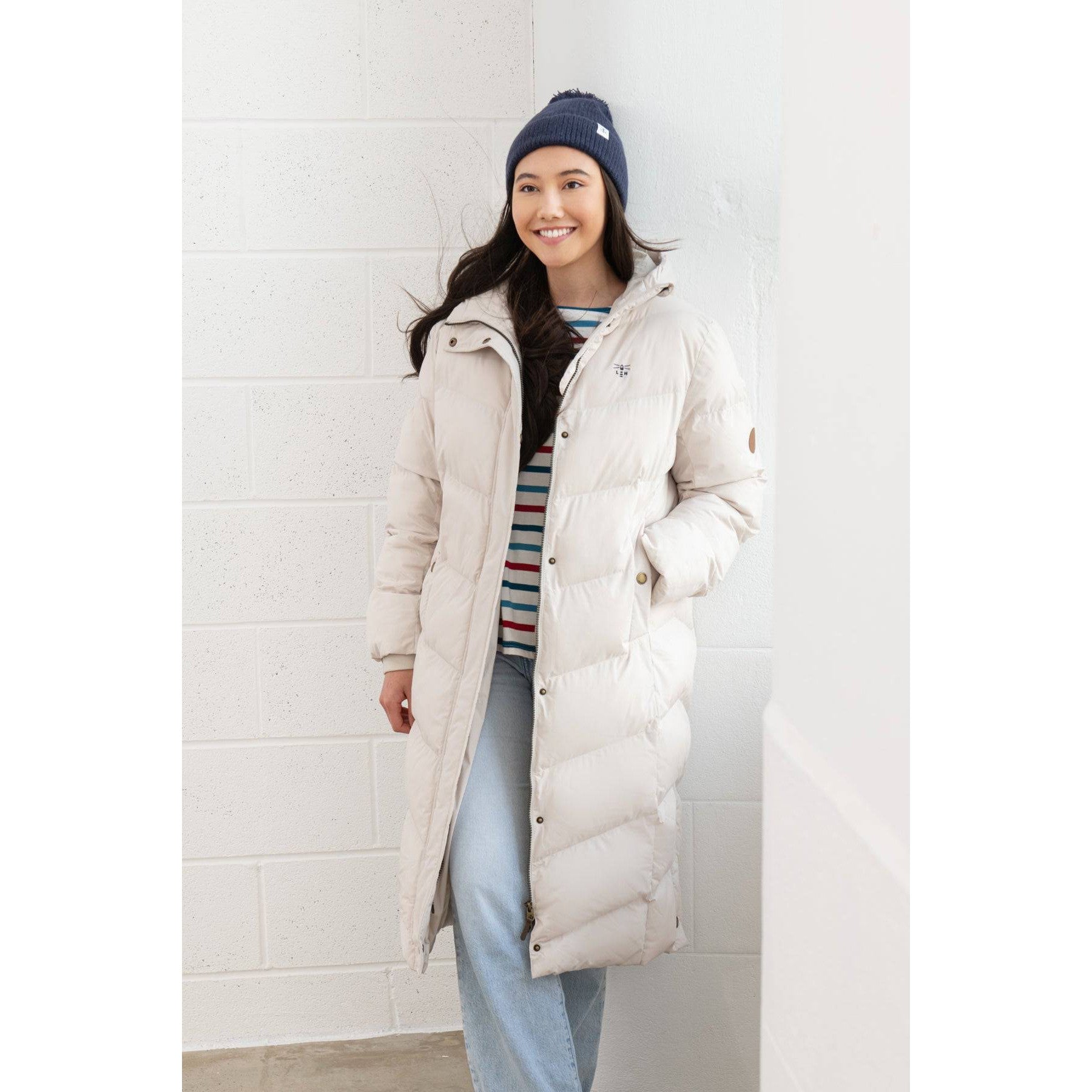 Lighthouse Savannah Irish Cream Ladies Puffer Coat-elevate your sole