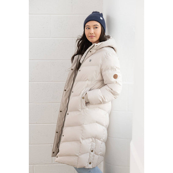 Lighthouse Savannah Irish Cream Ladies Puffer Coat-elevate your sole