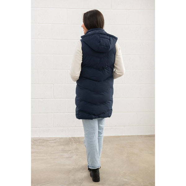 Lighthouse Savannah Navy Ladies Puffer Gilet-elevate your sole