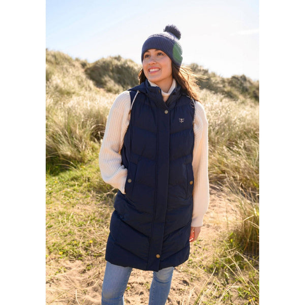 Lighthouse Savannah Navy Ladies Puffer Gilet-elevate your sole