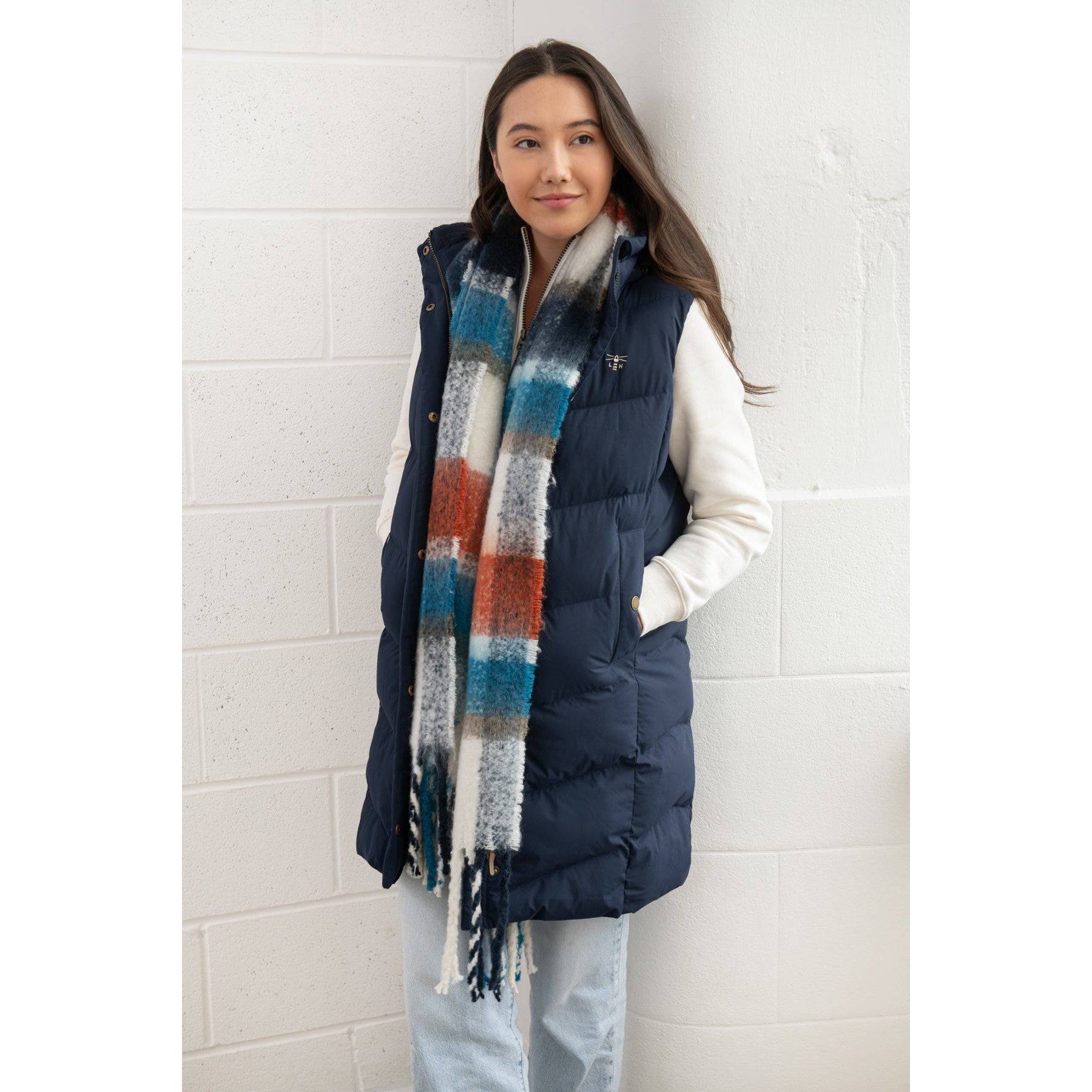 Lighthouse Savannah Navy Ladies Puffer Gilet-elevate your sole