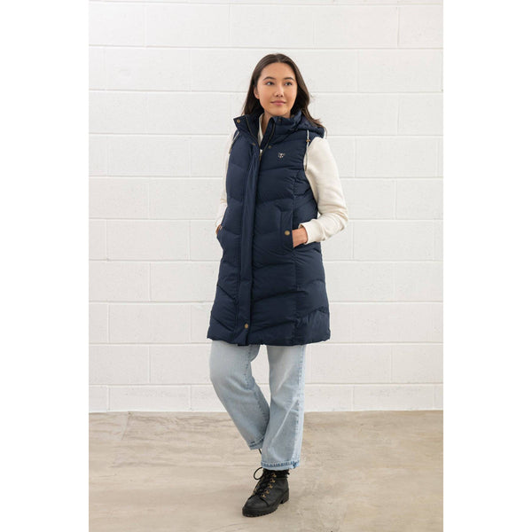 Lighthouse Savannah Navy Ladies Puffer Gilet-elevate your sole