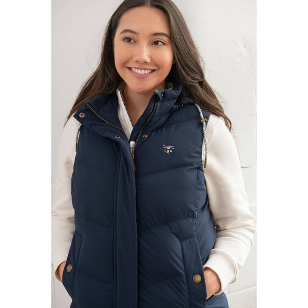 Lighthouse Savannah Navy Ladies Puffer Gilet-elevate your sole