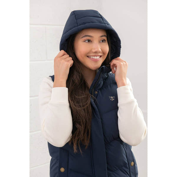 Lighthouse Savannah Navy Ladies Puffer Gilet-elevate your sole