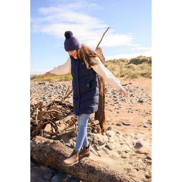 Lighthouse Savannah Navy Ladies Puffer Gilet-elevate your sole