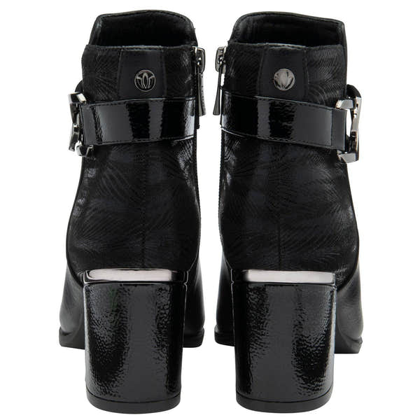Lotus Adelaide Ladies Black Side Zip Ankle Boots-elevate your sole