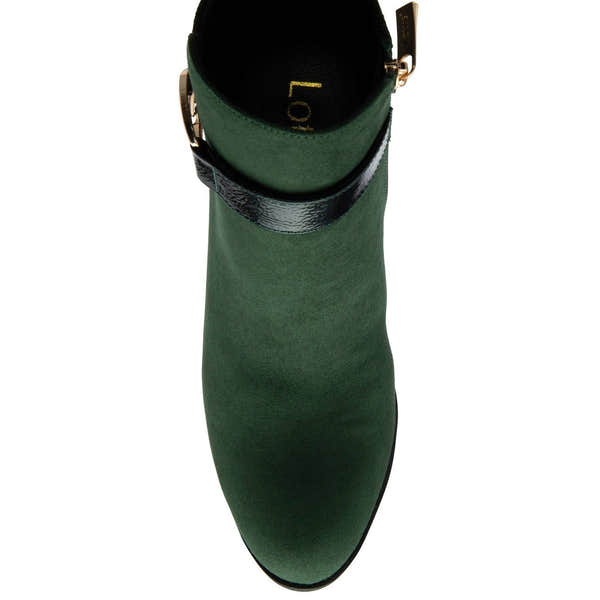 Lotus Adelaide Ladies Green Side Zip Ankle Boots-elevate your sole