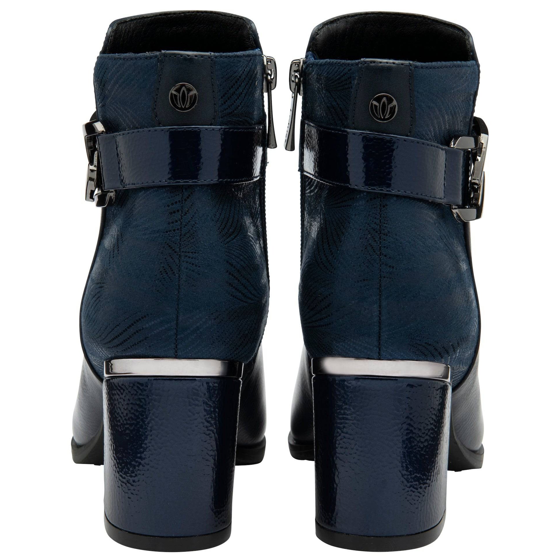 Lotus Adelaide Ladies Green Side Zip Ankle Boots-elevate your sole