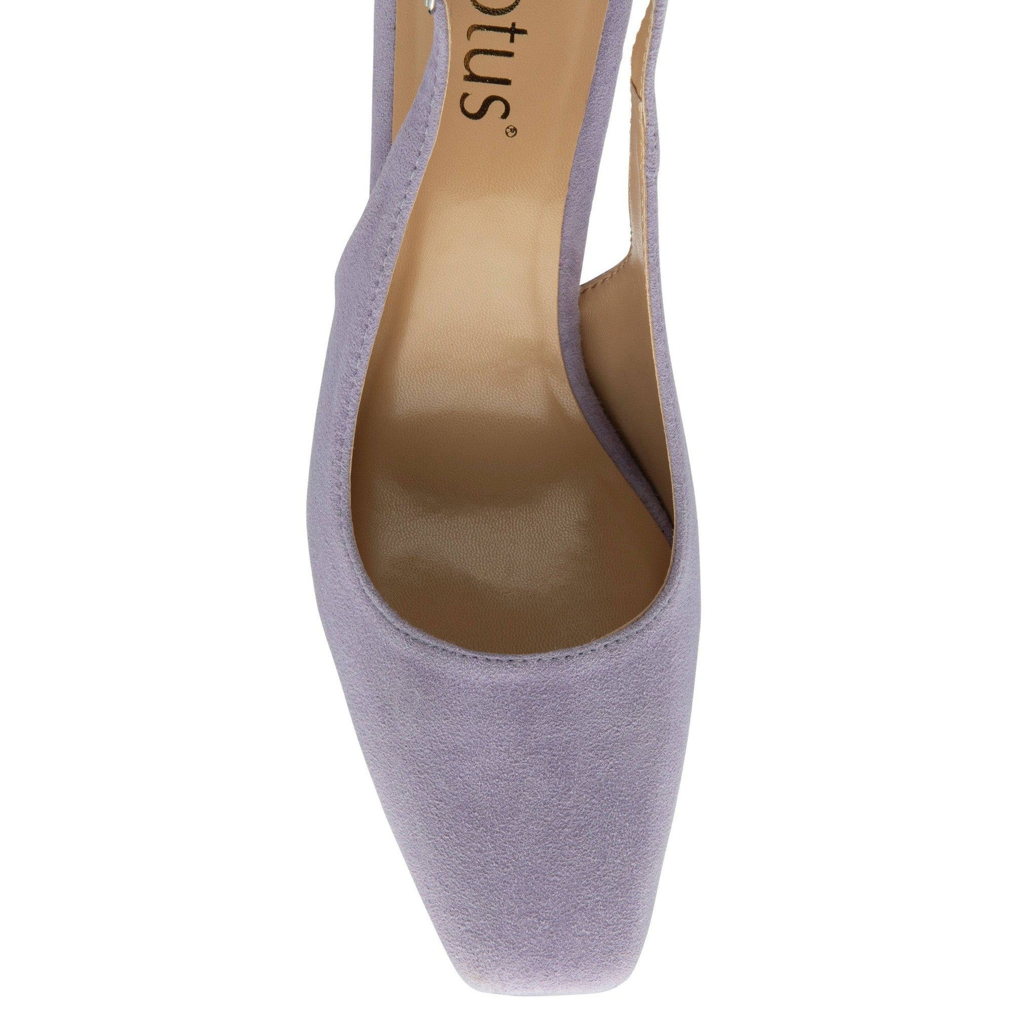 Lotus Anita Ladies Lilac Suede Sling Back Heels-elevate your sole