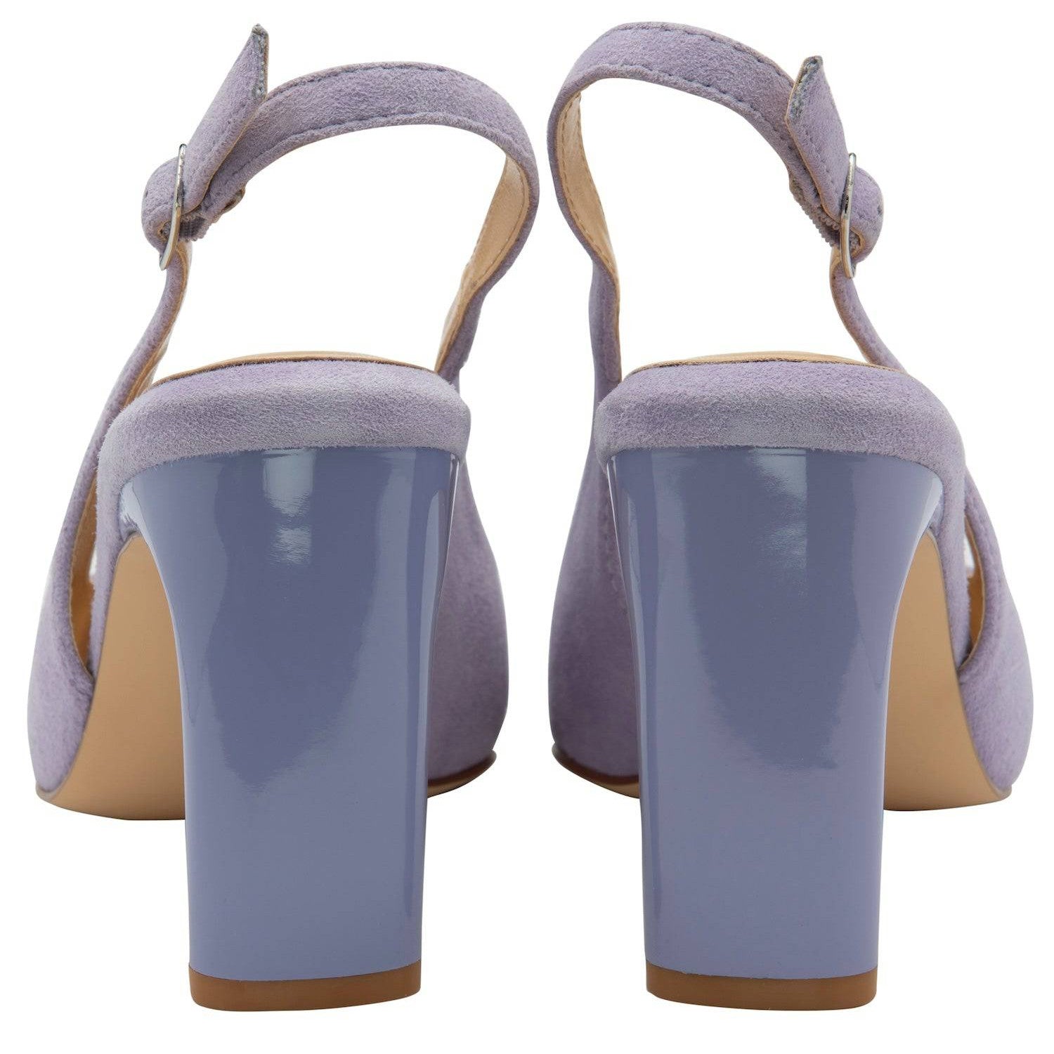 Lotus Anita Ladies Lilac Suede Sling Back Heels-elevate your sole