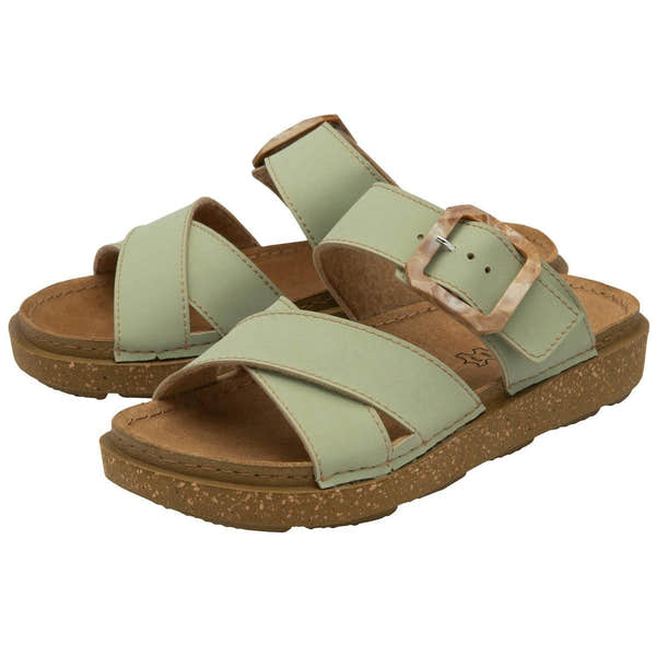 Lotus Assenza Ladies Green Slider Sandals-elevate your sole