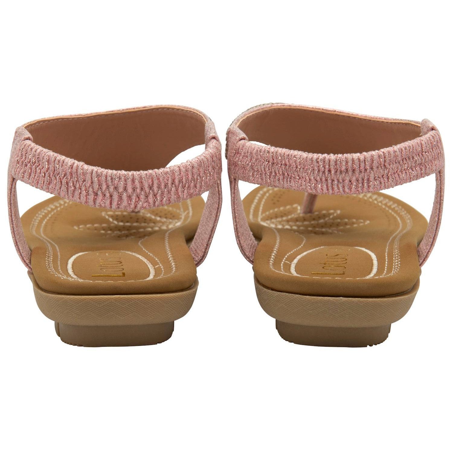 Lotus Aura Ladies Pink T-bar Sandals-elevate your sole