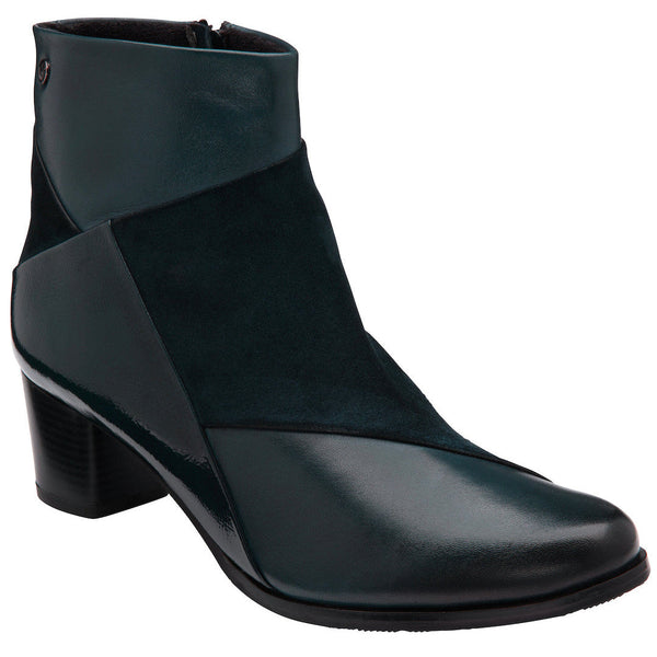 Lotus Booker Ladies Black Leather Side Zip Ankle Boots-elevate your sole