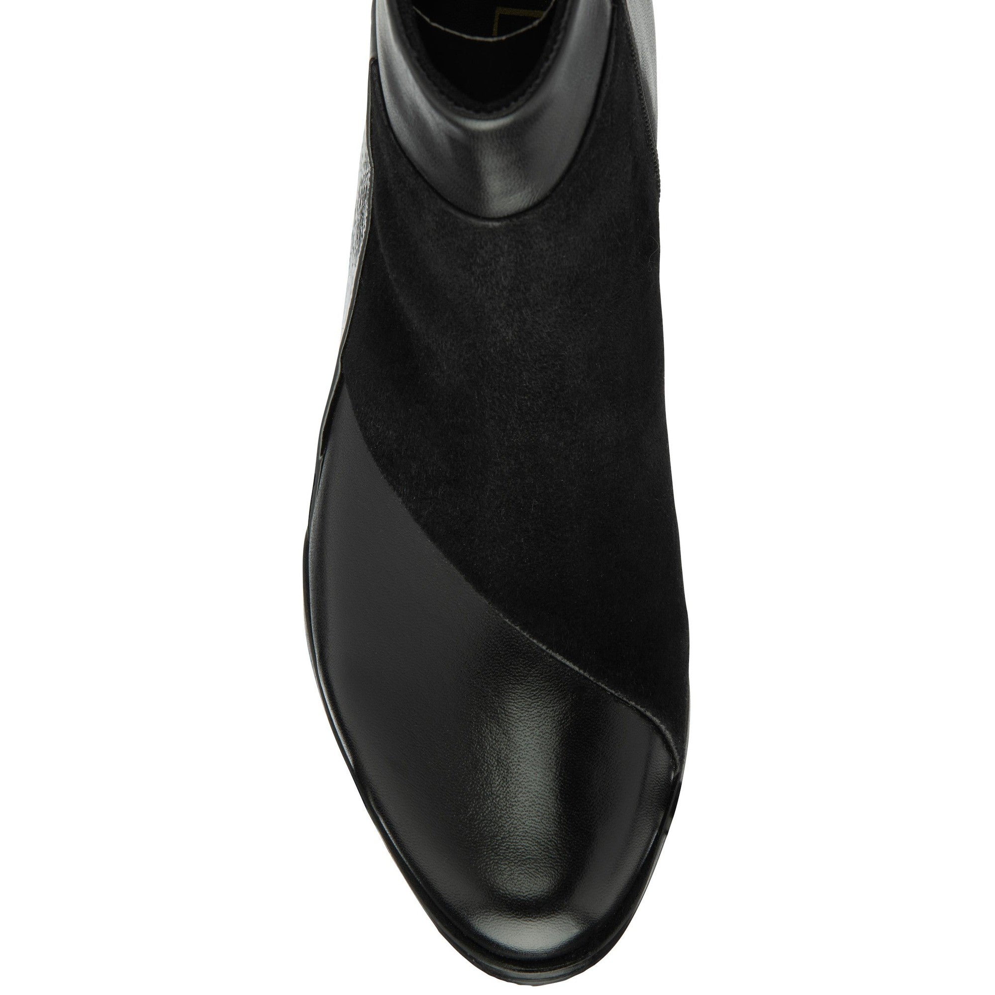 Lotus Booker Ladies Navy Leather Side Zip Ankle Boots-elevate your sole