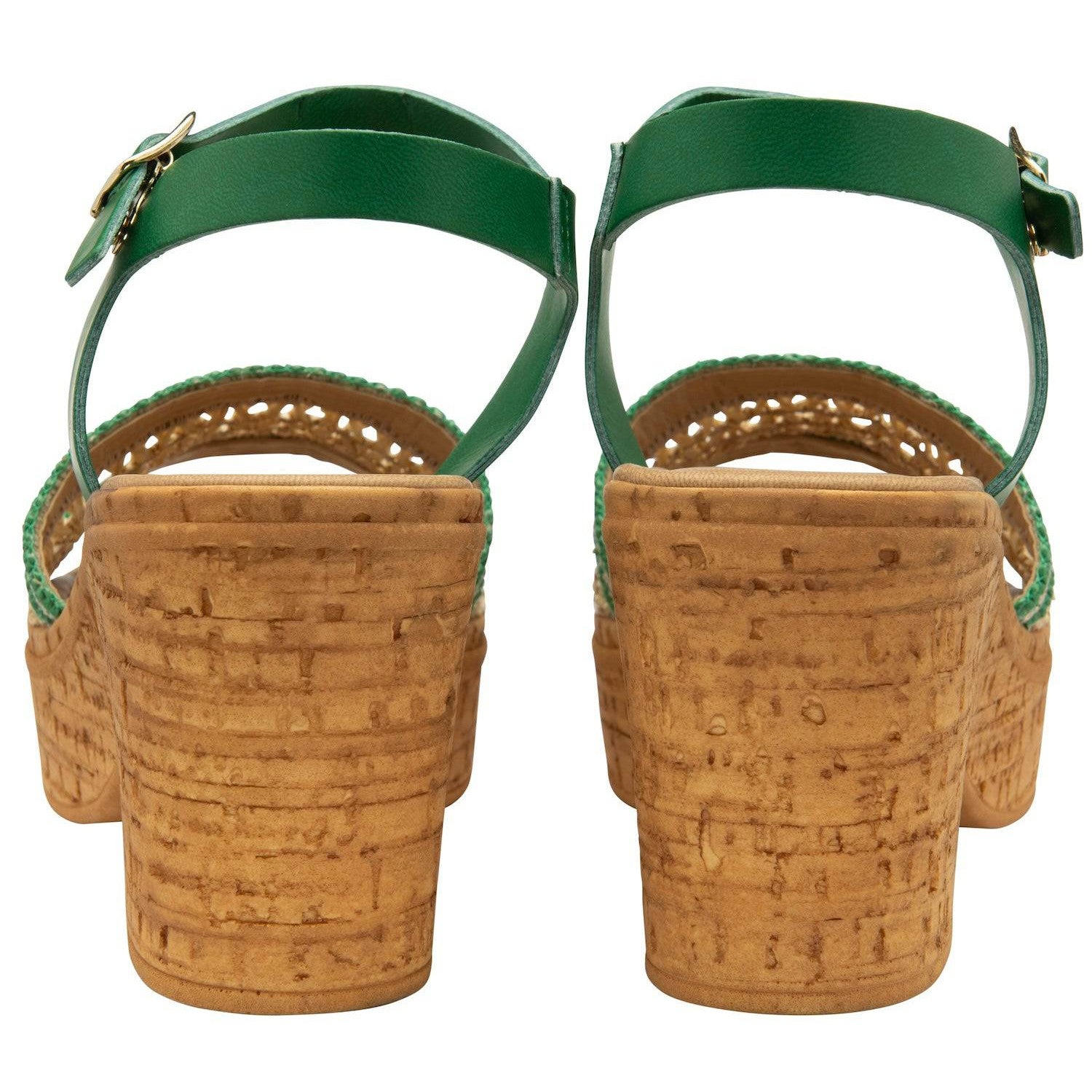 Lotus Chelsia Ladies Italian Green Buckle Sandals-elevate your sole
