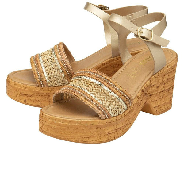 Lotus Chelsia Ladies Italian Natural Buckle Sandals-elevate your sole