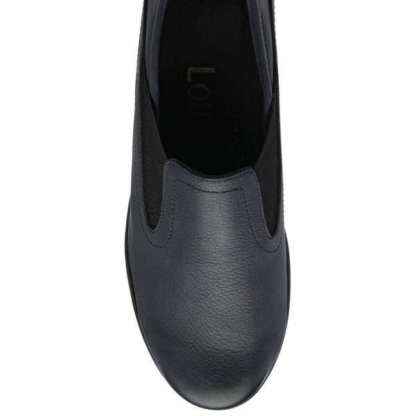 Lotus Delmar Ladies Navy Leather Slip On Shoes-elevate your sole