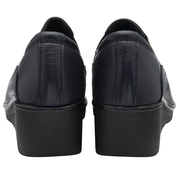 Lotus Delmar Ladies Navy Leather Slip On Shoes-elevate your sole