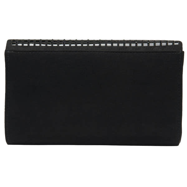 Lotus Dillard Black/Diamante Clutch Bag-elevate your sole