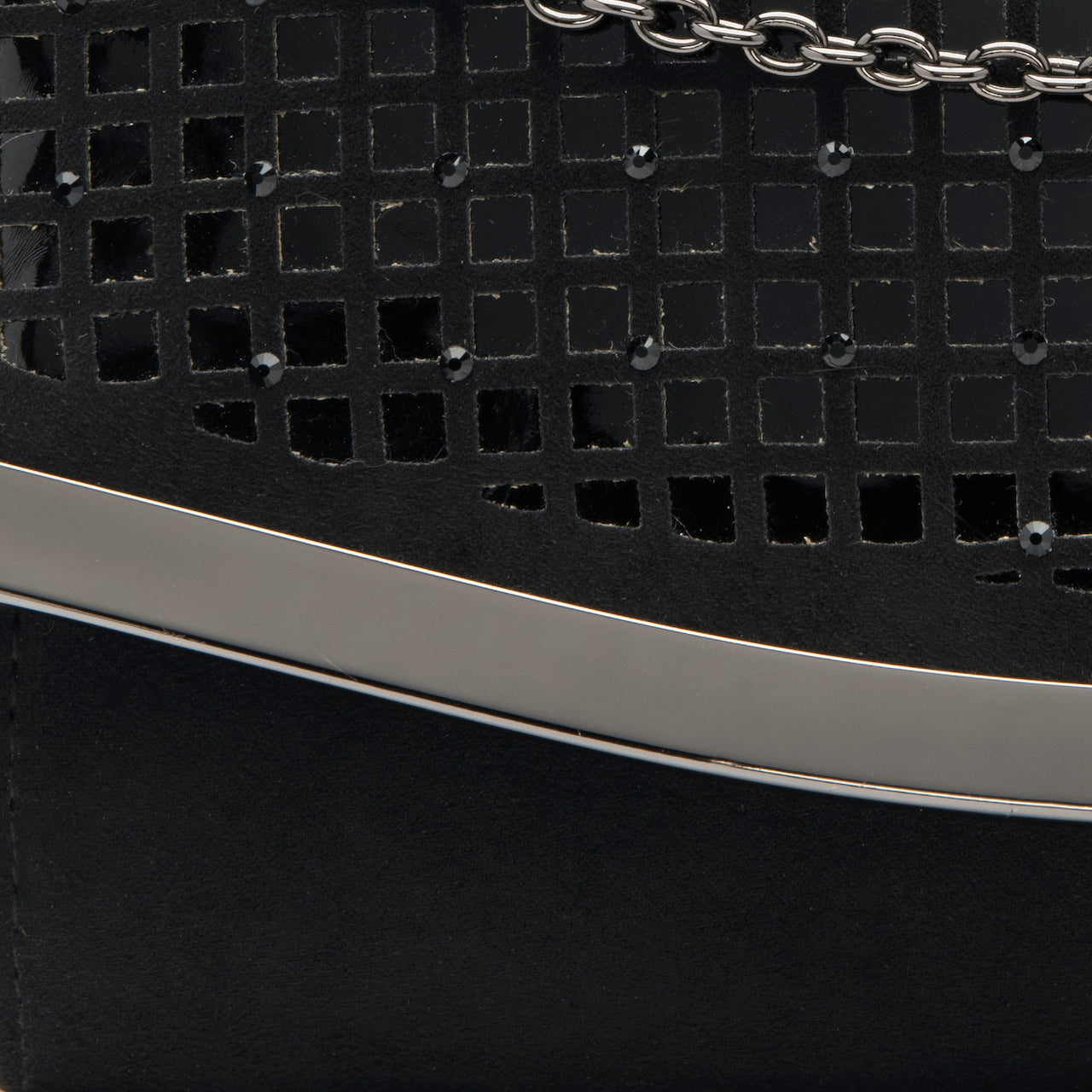 Lotus Dillard Black/Diamante Clutch Bag-elevate your sole