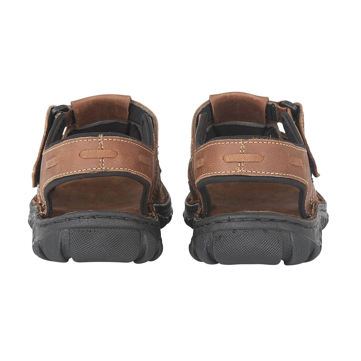 Lotus Dylan Mens Tan Leather Touch Fastening Sandals-elevate your sole