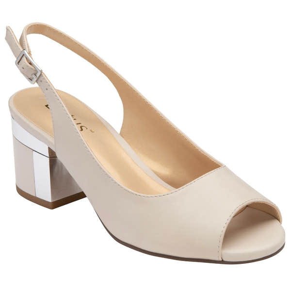 Lotus Evelyn Ladies Nude Sling Back Heels-elevate your sole
